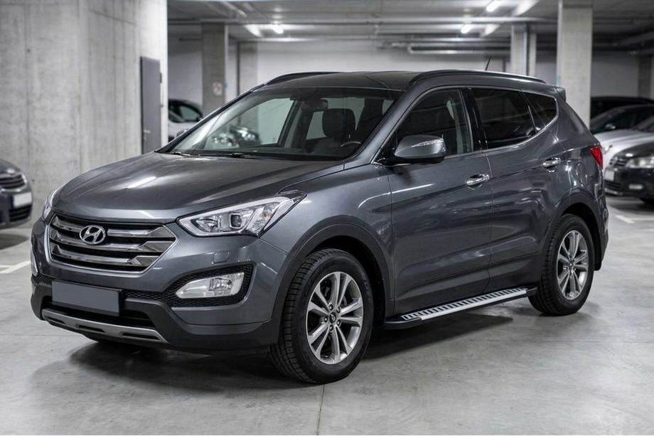 Hyundai Santa Fe 3 2012–2018 Sidosteg Line (2 st, aluminium) Image