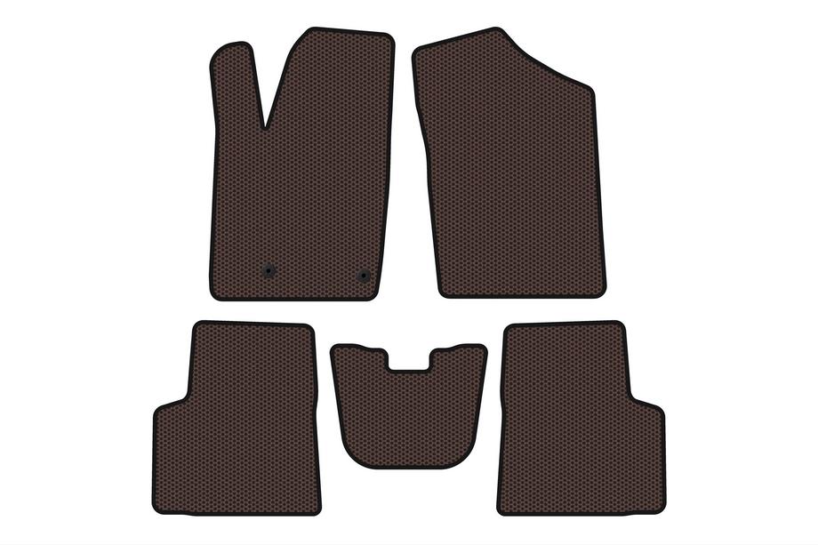 Peugeot Partner 1996–2008 Gummimattor Carsuit (Brun) Image