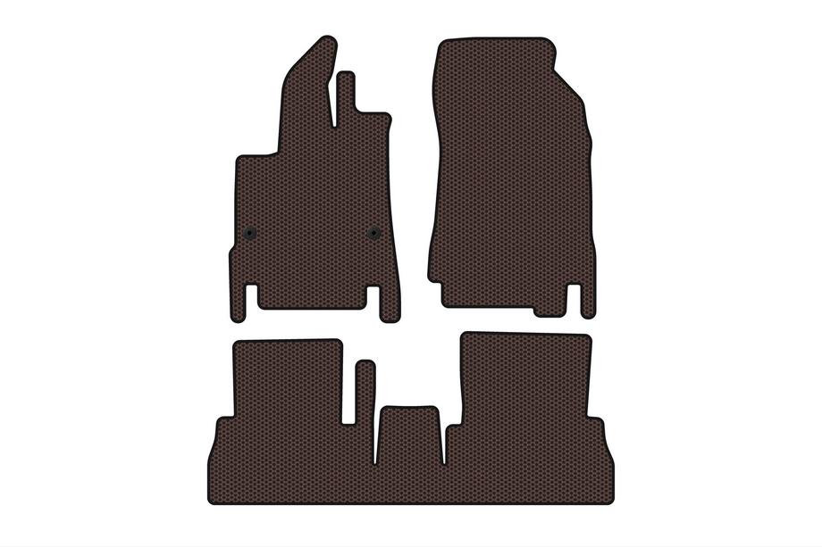 Peugeot Partner/Rifter 2019– Gummimattor Carsuit (7-sits/lång hjulbas, brun) Image