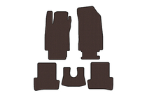 Renault Clio III 2005–2012 Gummimattor Carsuit (Brun) foto 1