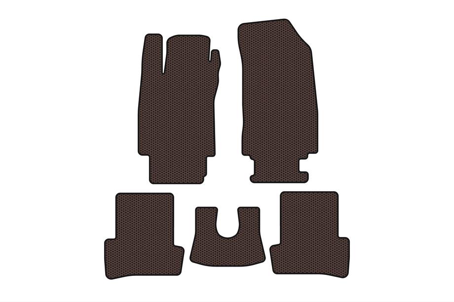 Renault Clio III 2005–2012 Gummimattor Carsuit (Brun) Image