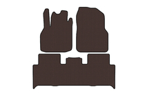 Renault Scenic/Grand 2003–2009 Carsuit gummimattor till kupén (2 rader, brun) foto 1
