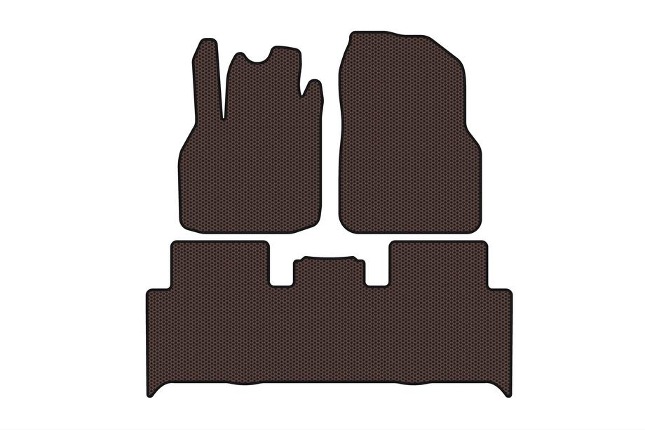 Renault Scenic/Grand 2003–2009 Carsuit gummimattor till kupén (2 rader, brun) Image