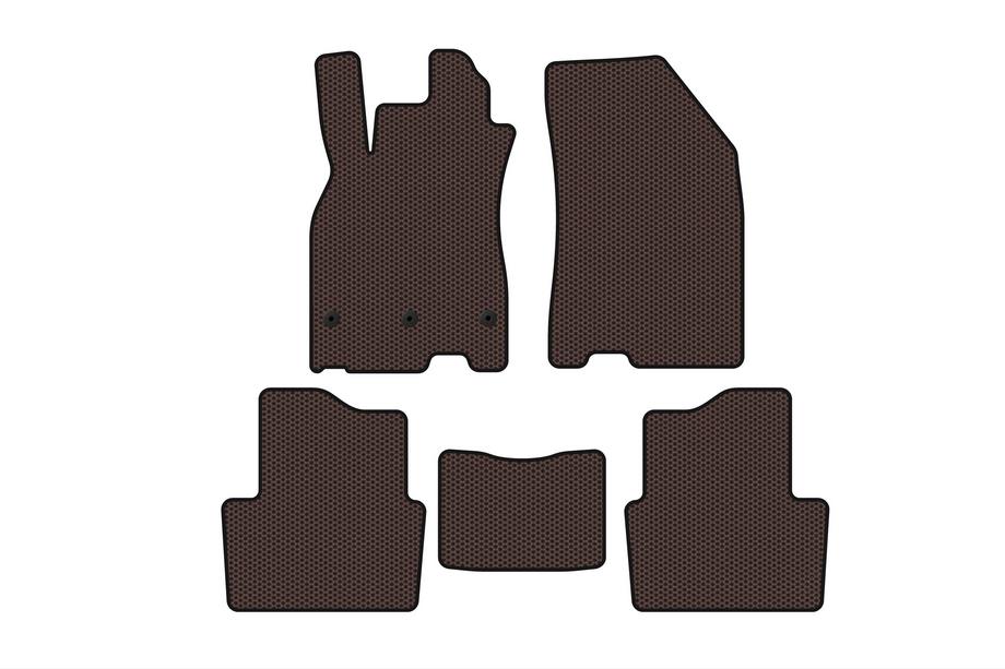 Renault Megane III 2009–2016 Gummimattor Carsuit (SD, brun) Foto 1
