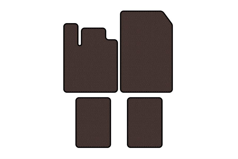 Renault Twingo 2007–2014 Gummimattor Carsuit (Brun) Image
