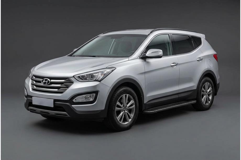 Hyundai Santa Fe 3 2012–2018 Sidosteg Bosphorus Black (2 st, aluminium) Image