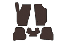Seat Ibiza 2010–2017 Gummimattor Carsuit (2010-2012, HB, 5-dörrars, brun) foto 1