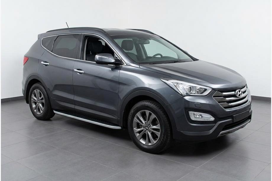 Hyundai Santa Fe 3 2012–2018 Sidosteg Tayga Grey (2 st, aluminium) Image