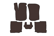 Seat Leon 1999–2005 Gummimattor Carsuit (HB, 5-dörrars, brun) foto 1