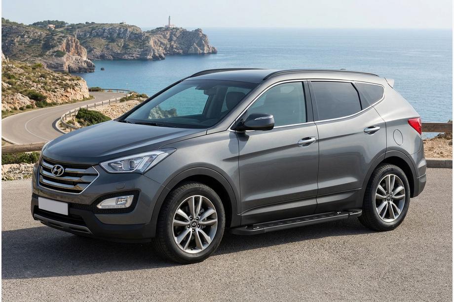 Hyundai Santa Fe 3 2012–2018 Sidosteg RedLine Black (2 st, aluminium) Image