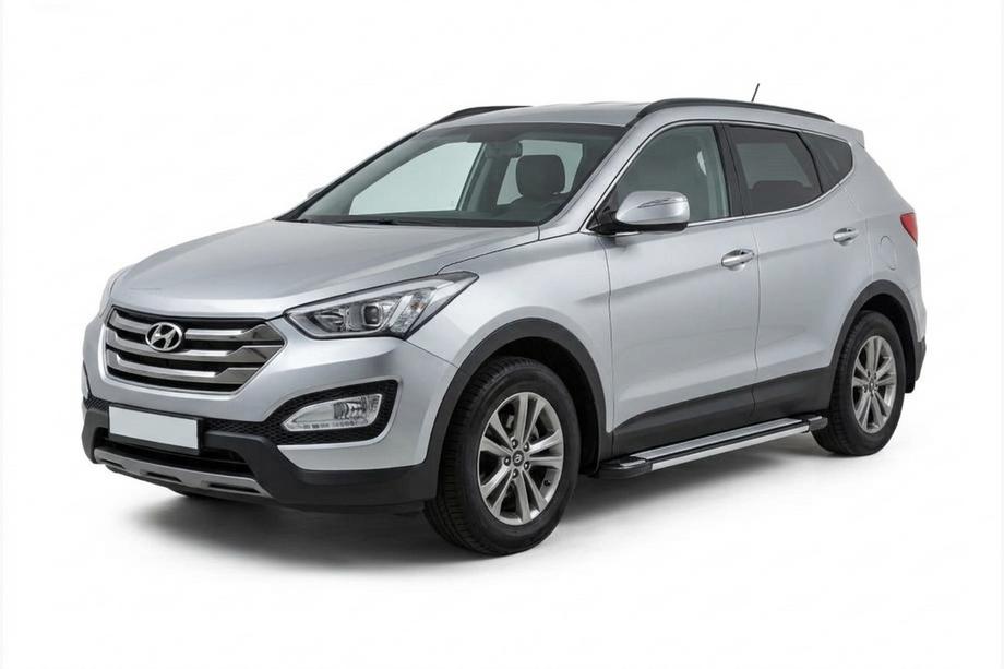 Hyundai Santa Fe 3 2012–2018 Sidosteg Rainbow (2 st, aluminium) Image