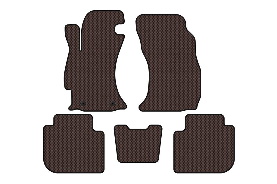 Subaru Forester 2013–2018 Carsuit gummimattor för kupén (2013-2017, brun) Image