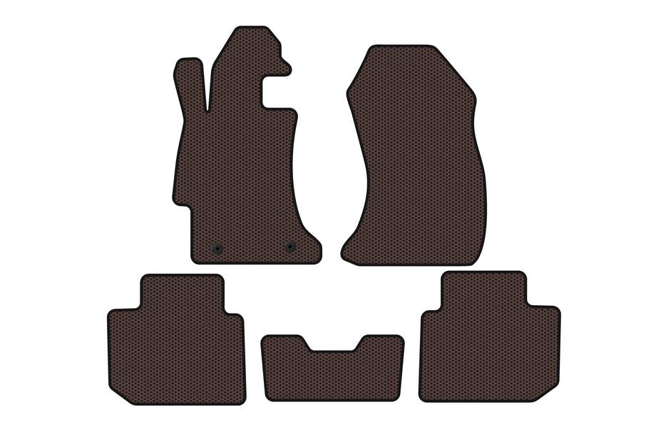 Subaru Impreza 2011–2016 Gummimattor Carsuit (SD, brun) Image