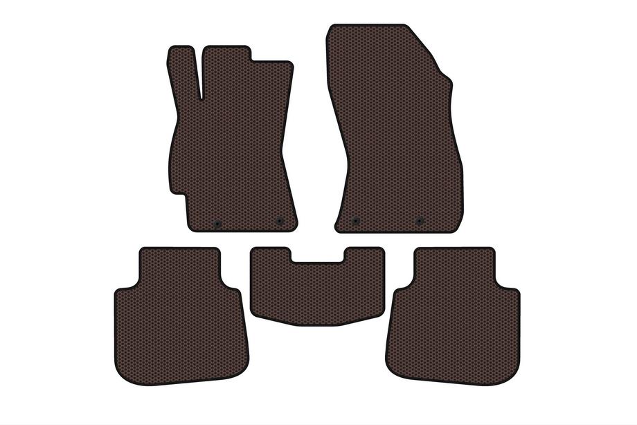 Subaru Legacy 2014–2019 Gummimattor Carsuit (SD, Legacy BN, brun) Foto 1