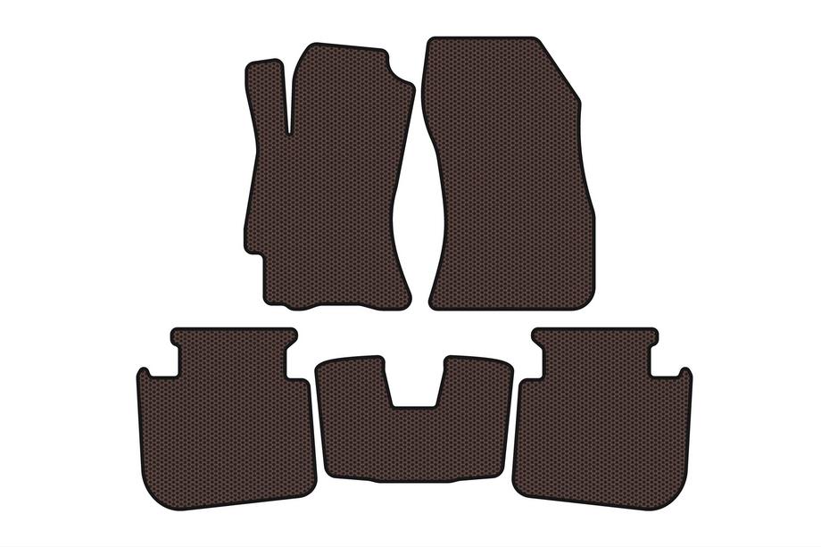 Subaru Legacy 2009–2014 Gummimattor Carsuit (2009-2013, SD, brun) Image