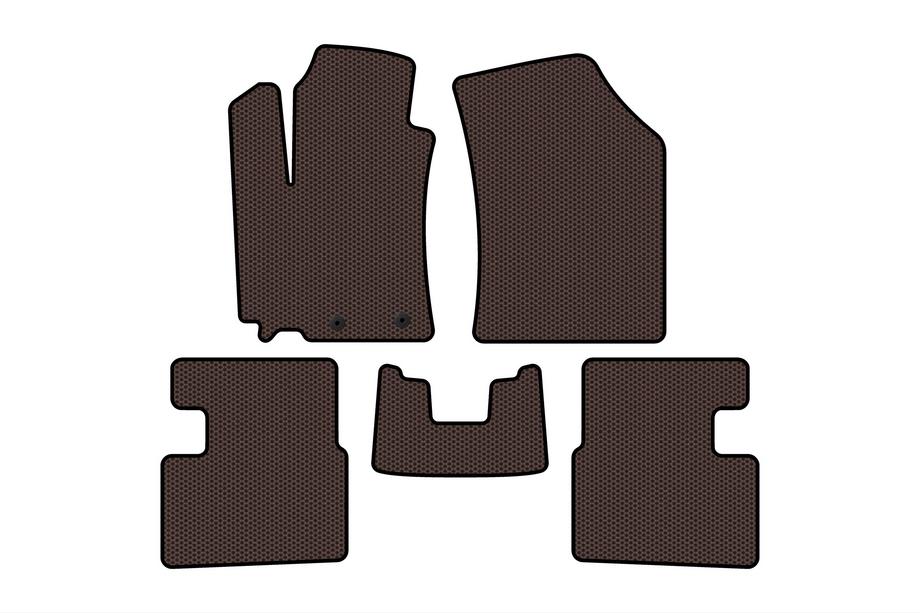 Suzuki Swift 2010–2017 Gummimattor Carsuit (HB, 5-dörrars, brun) Image