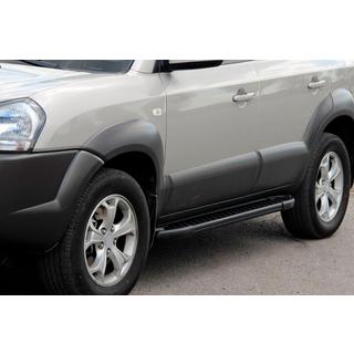 Sidosteg Allmond Black (2 st, aluminium) Hyundai Tucson JM 2004– foto 1