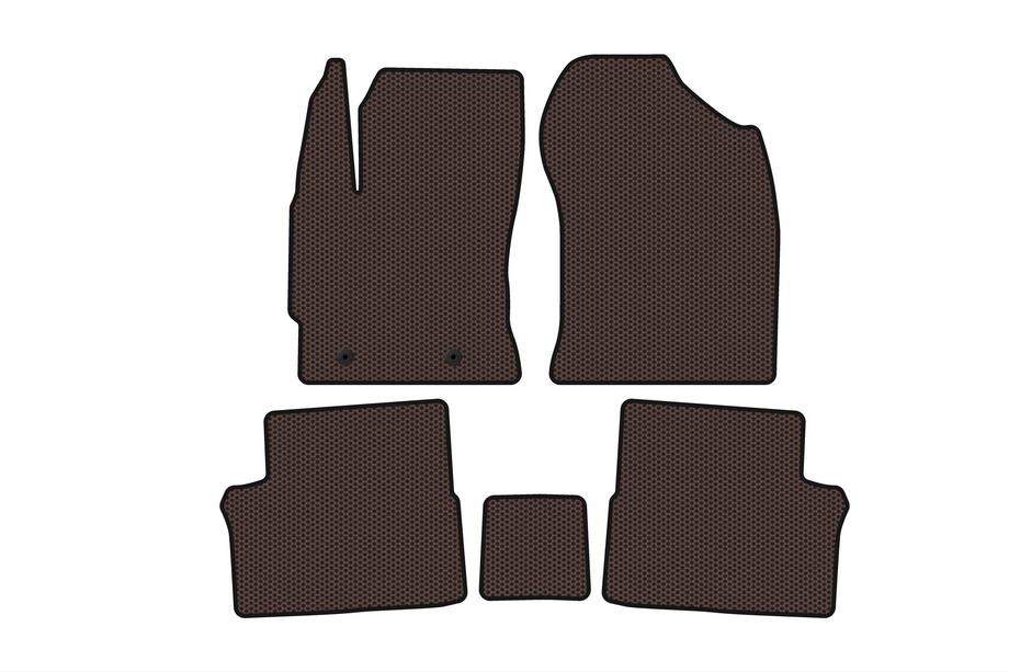 Toyota Auris 2012–2018 Gummimattor Carsuit (Brun) Image
