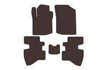 Toyota Aygo 2007–2014 Gummimattor Carsuit (2007-2009, HB, 3-dörrars, brun) foto 1