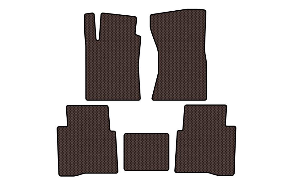 Toyota Fortuner 2006–2015 Gummimattor Carsuit (Brun) Foto 1