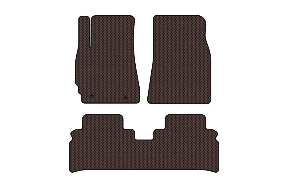 Toyota Highlander 2000–2008 Gummimattor Carsuit (Brun) Image
