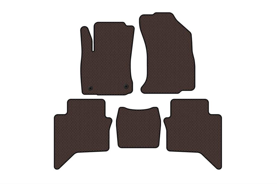 Toyota Hilux 2015– Gummimattor Carsuit (Brun) Foto 1