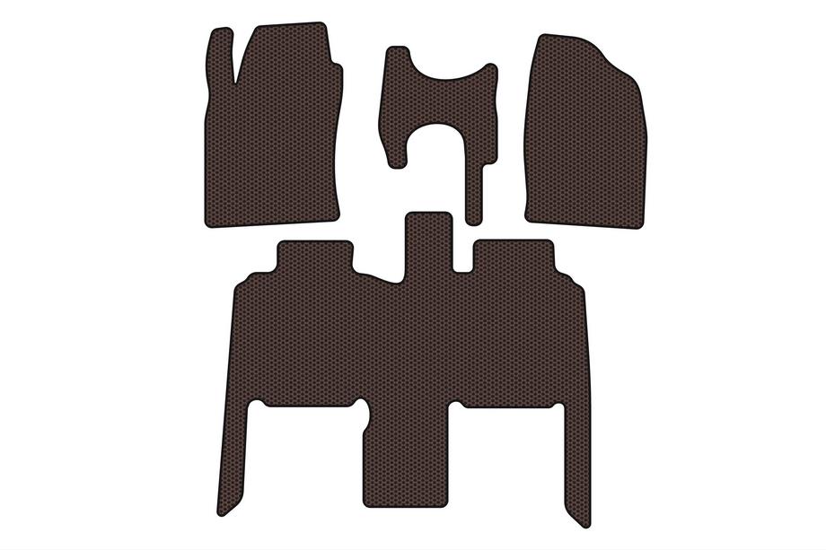 Toyota Previa 2000–2006 Gummimattor Carsuit (Brun) Image
