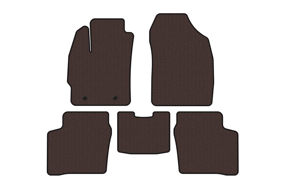 Toyota Prius 2003–2009 Gummimattor Carsuit (LB, brun) Image