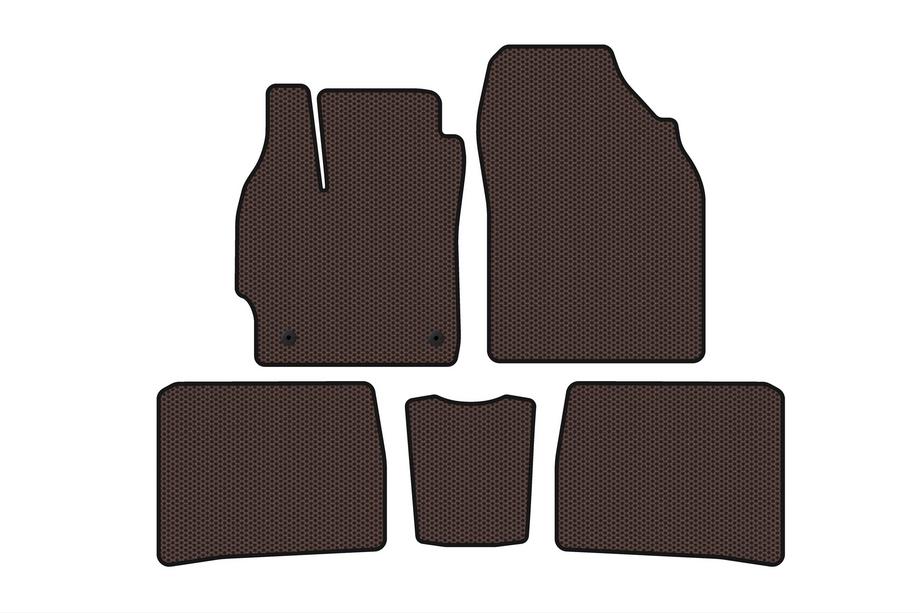 Toyota Prius 2009–2015 Gummimattor Carsuit (LB, brun) Image