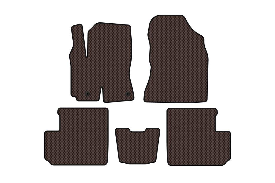 Toyota Rav 4 2001–2005 Gummimattor Carsuit (Brun) Image
