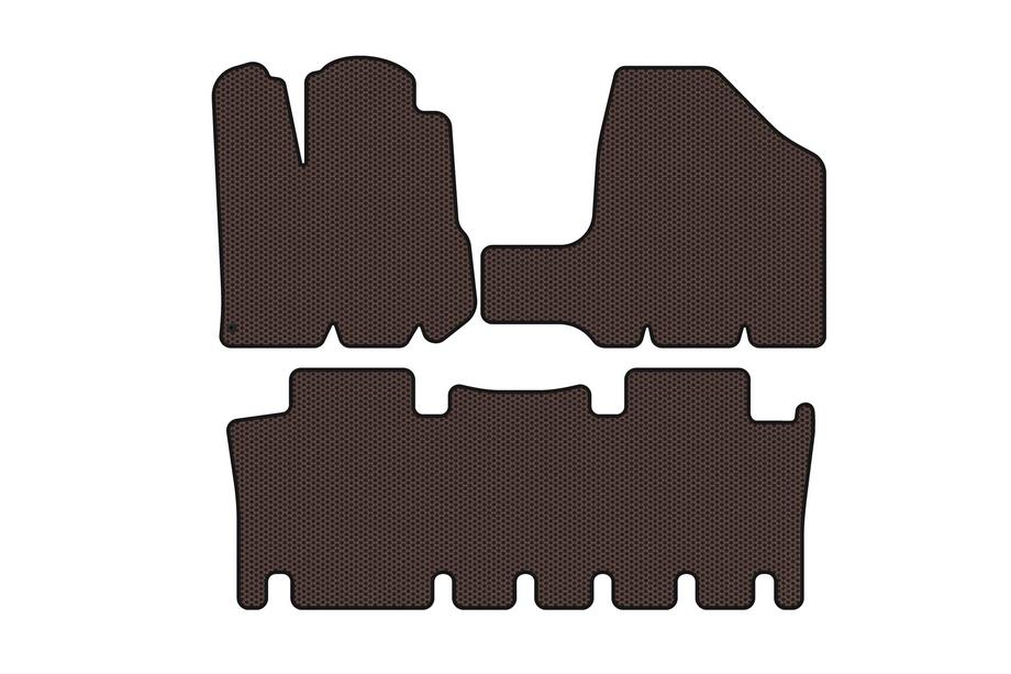 Toyota Sienna 2003–2009 Carsuit gummimattor till kupén (2 rader, brun) Image