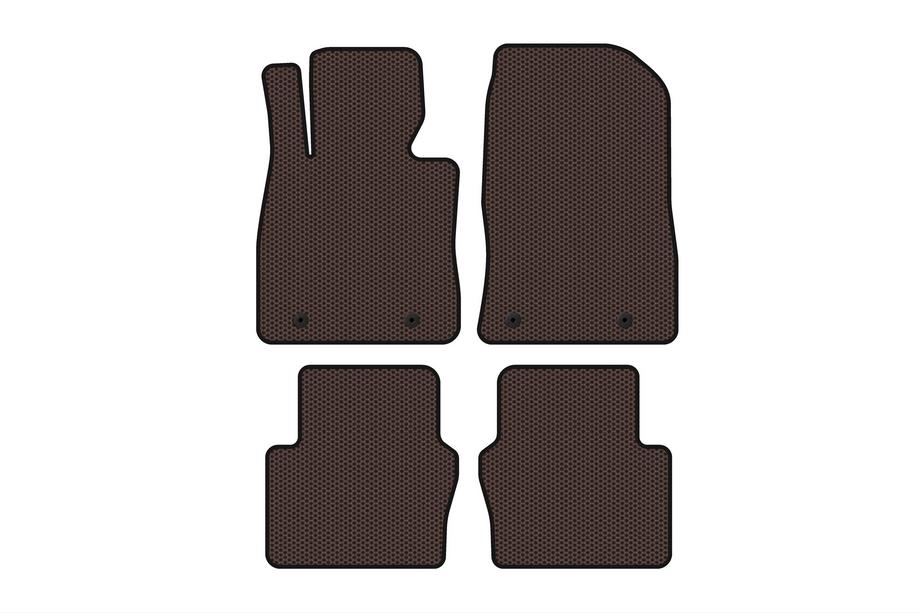 Toyota Yaris 2010–2020 Gummimattor Carsuit (Electro, 2017-2020, SD, brun) Foto 1