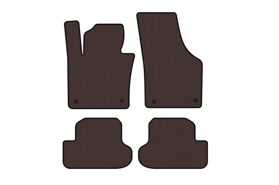 Volkswagen Beetle 2011–2015 Gummimattor Carsuit (HB, brun) Image