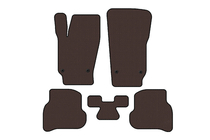 Volkswagen Polo 2010–2017 Gummimattor Carsuit (HB, 3/5-dörrars, brun) foto 1