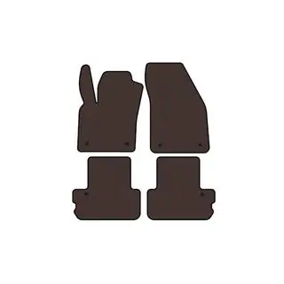 Carsuit gummimattor (Cabriolet, brun)