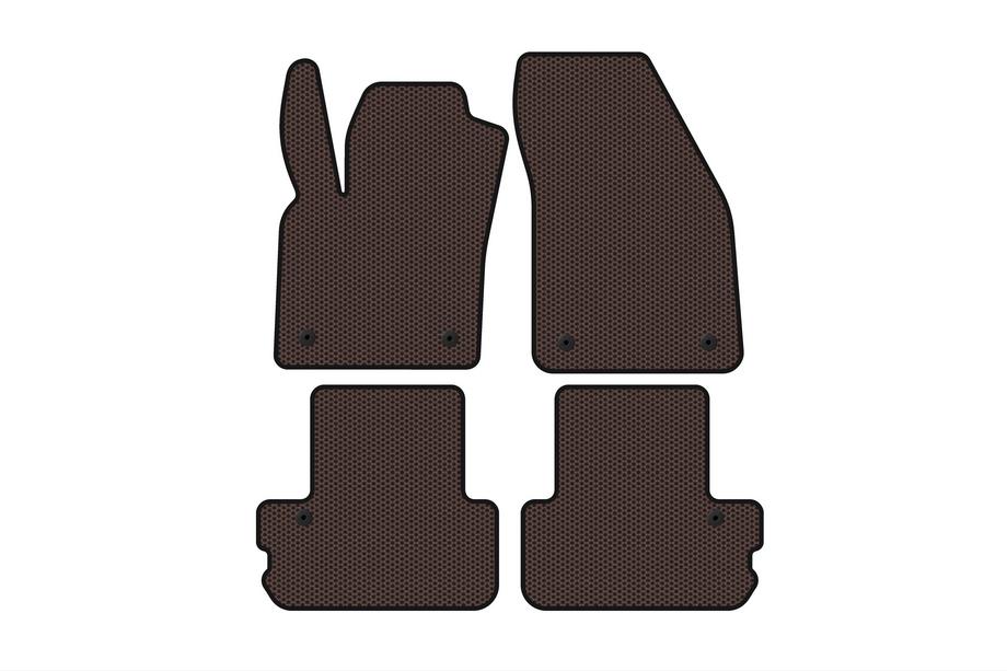 Volvo C70 2006–2010 Carsuit gummimattor (Cabriolet, brun) Image