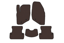 Volvo S60 2000–2009 Gummimattor Carsuit (SD, brun) foto 1