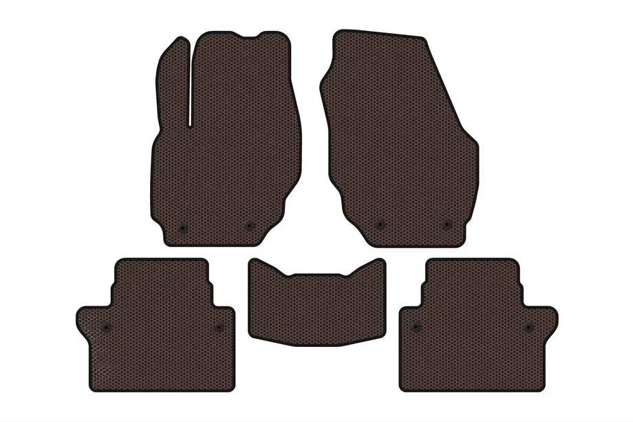 Volvo S80 2006–2016 Gummimattor Carsuit (Brun) Image