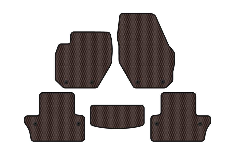 Volvo V60 2011–2018 Gummimattor Carsuit (SW, brun) Image