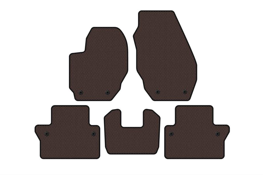 Volvo V70 2007–2013 Gummimattor Carsuit (Brun) Image