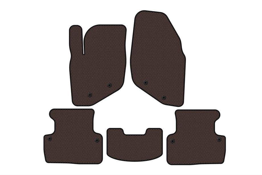 Volvo V70 2000–2007 Gummimattor Carsuit (Brun) Image