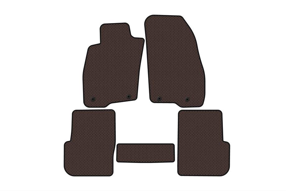 Alfa Romeo MiTo 2008–2018 Gummimattor Carsuit (Brun) Image