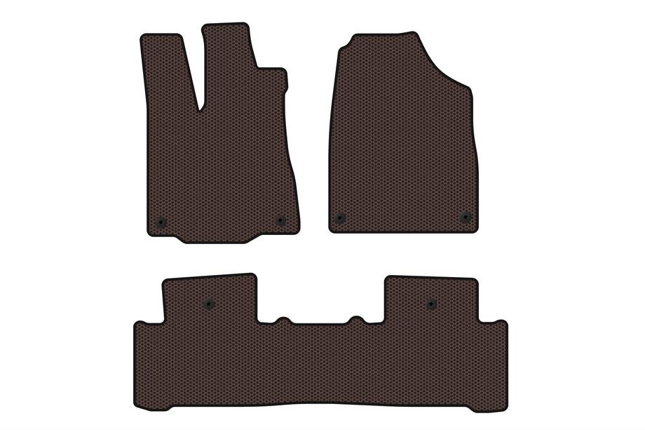 Acura MDX 2013–2020 Carsuit gummimattor till kupén (2 rader, brun) Image