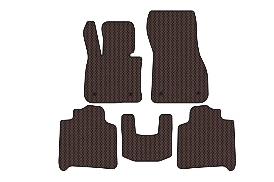 BMW 2-serien Active Tourer F45/F46 2014–2021 Carsuit gummimattor (för F46, 2 rader, brun) Image