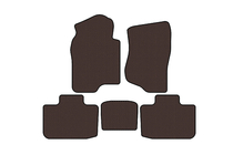 Cadillac Escalade 2007–2014 Carsuit gummimattor till kupén (2 rader, brun) foto 1