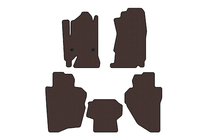 Chevrolet Silverado 2013–2019 Gummimattor Carsuit (Brun) foto 1