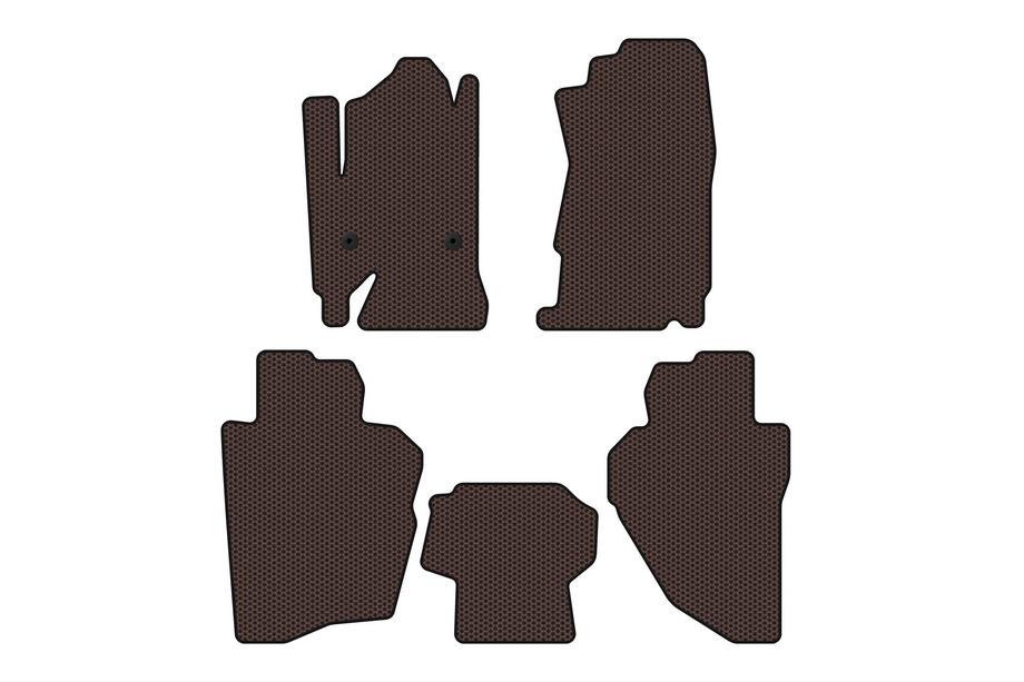 Chevrolet Silverado 2013–2019 Gummimattor Carsuit (Brun) Image