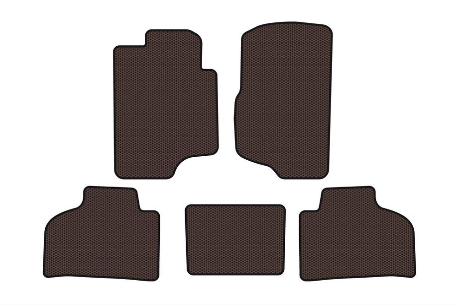 Chevrolet Silverado 2007–2013 Gummimattor Carsuit (Brun) Image
