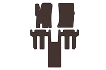 Ssang Yong Rodius Gummimattor till kupén Carsuit 2004-2008 (2 rader, brun) foto 1