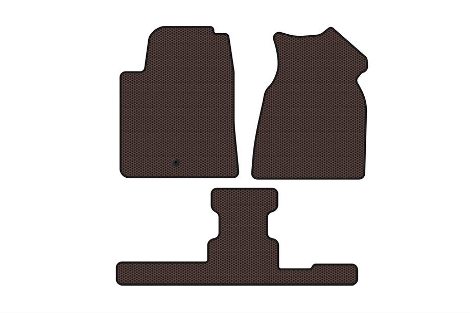 GMC Acadia 2006–2017 Gummimattor Carsuit (1:a + 3:e raden, 2013-2017, brun) Image